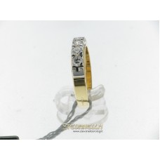 Salvini anello riviera in oro giallo e bianco con diamanti ct.0,65 ref. n518860